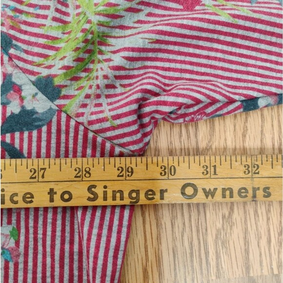 h.i.p. Tropical Cardigan Jacket Plus Size 3X Open Front Striped - Picture 7 of 16